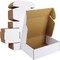 12x9x4 inches Shipping Boxes Set of 20, White Corrugated Cardboard Box Literature Mailer